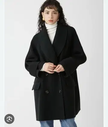 Mila Owen 하프 기장 코트 블랙