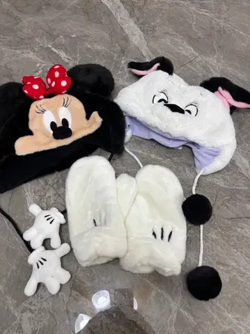 [새상품급] 디즈니 팬캡 미니 101마리 강아지 미키 장갑