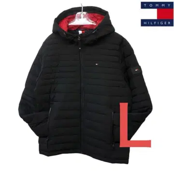 TOMMY HILFIGER 블랙 다운 자켓 L