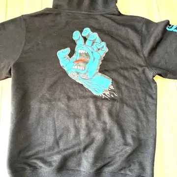 Santa Cruz 그래픽 후드티 블랙 L1163번