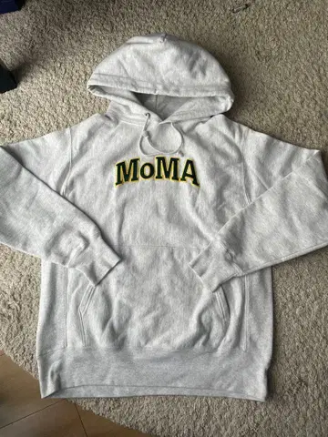 MoMA x Champion 후드티 M 사이즈 애쉬 그레이