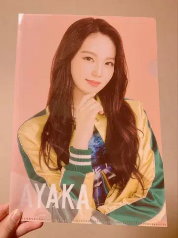 완판템 미사용 NiziU A4 클리어 파일 아야카