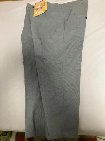 화이트 블랙 하운드투스 체크 스트레치 슬랙스 3L