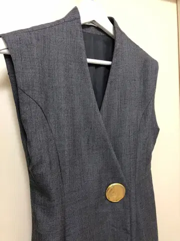 SNIDEL 버튼 내로우 원피스 SWFO232045 사이즈 0 그레이