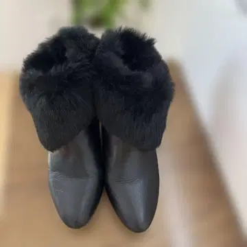 새상품급 arco joy 알코조이 부츠 블랙 가죽 퍼 포함