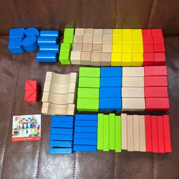 Hape 원목&컬러 쌓기 블록 100