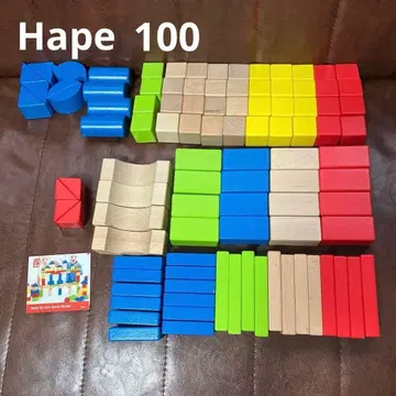 Hape 원목&컬러 쌓기 블록 100