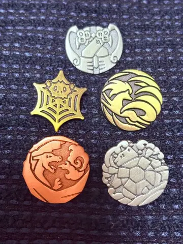 포켓몬 문양 핀 배지 5개 세트