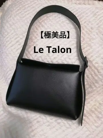 [컨디션 최상] Le Talon 블랙 가죽 숄더백