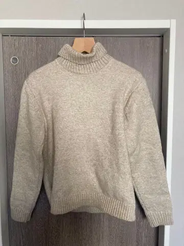 BEAMS HEART 터틀넥 스웨터 M 베이지