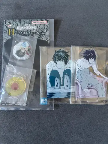 미개봉 새상품 아크릴 스탠드 데스노트 제일복권 L 세트