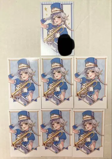 시오하 루리 폴라로이드 레어 1장 노멀 6장 카드 2주년