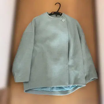 BANNER BARRETT 스카이블루 울 코트