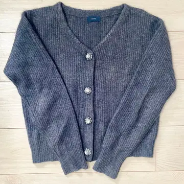 SHIPS V넥 비쥬 가디건 블루