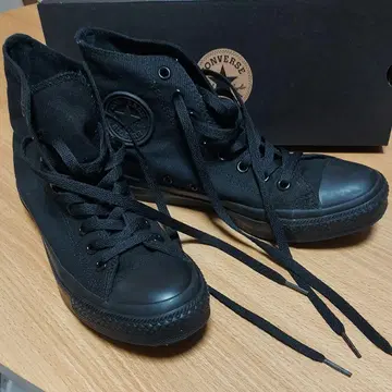 [ 새상품급 ] 컨버스 척테일러 올스타 하이 블랙 모노크롬