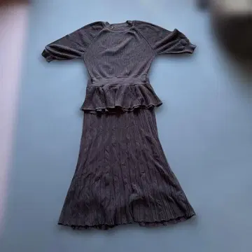 12 Twelve Agenda 차콜 그레이 셋업 니트 M