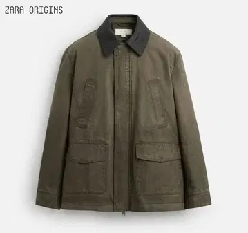 [택 포함 새상품] ZARA ORIGINS 워시드 콤비네이션 자켓