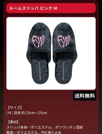 B'z LIVE-GYM 2025 -FYOP- 룸 슬리퍼 M