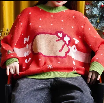 치이카와 크리스마스 니트 스웨터