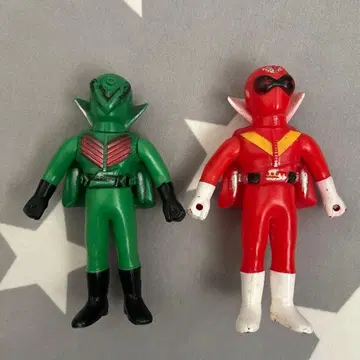 [당시물] 고레인저 아카레인저 미도레인저 소프트 비닐