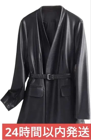 가죽 자켓 아우터 여성용 XL