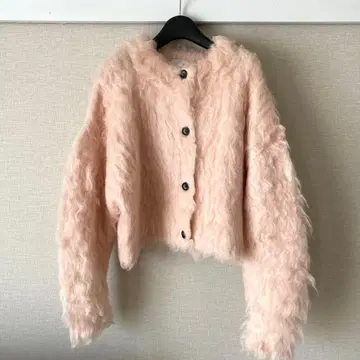 CLANE 샤기 숏 니트 가디건 사이즈 2