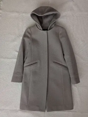 GREEN LABEL RELAXING 후드 부착 롱 코트