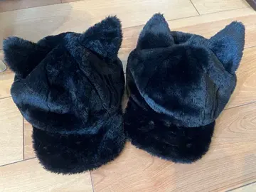 디즈니 피가로 팬 캡 검은 고양이 2개 세트