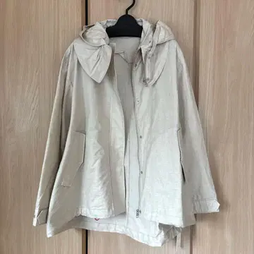 [미사용 새상품] RADIETE 베이지 후드 부착 마운틴 파카 야마다야