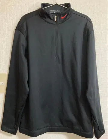NIKE 나이키 골프웨어 블랙 L 사이즈 플리스 속기모 긴팔