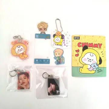 BTS 지민 양면 키링 CHIMMY 키링 등 7종 세트