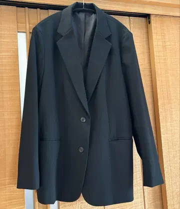 유니클로 릴랙스 테일러드 자켓 블랙