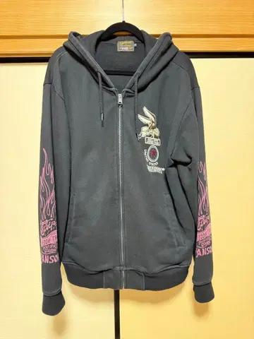 VANSON 와일리 코요테 집업 후드티