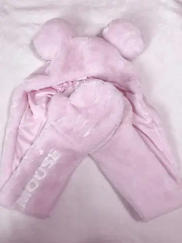 디즈니 머플러 캡 핑크