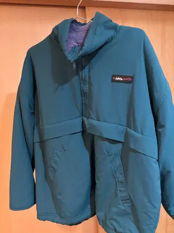 Java 리버서블 하프 지퍼 나일론 보아 블루종