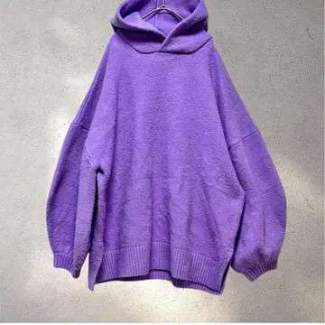 패턴 토르소 마네킹 니트 후디 후드티 오버 사이즈 루즈 와이드