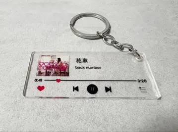 back number 꽃다발 키링