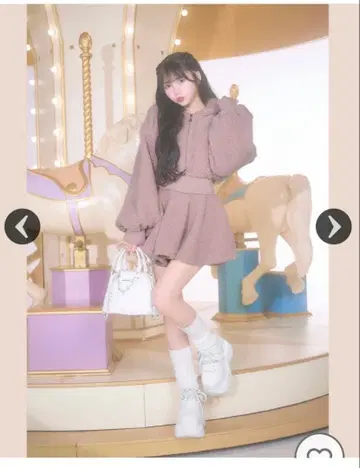 미셸 마카롱 보아 후디 셋업