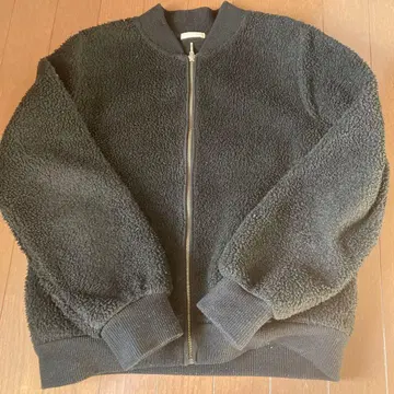 지유 보아 소재 블랙 집업 자켓 M