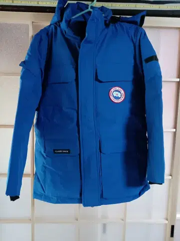 깃털 파랑 다운 자켓 M