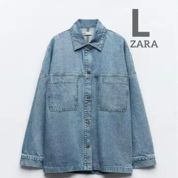 ZARA 오버 사이즈 데님 자켓 택 포함 미사용 새상품 L