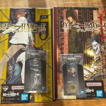 DEATH NOTE 클리어 포스터 2장 세트 아크릴 참 2개