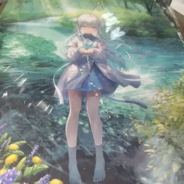 Key 신상 anemoi 캐릭터 이미지 비주얼 A3 클리어 포스터