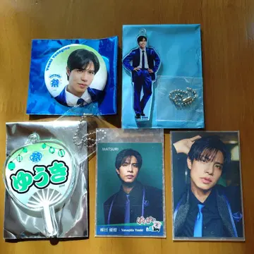 MATSURI 야나기타 유키 캔뱃지 아크릴 키 뽁뽁 스티커 카드 부채 키