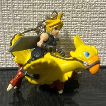 파이널 판타지 VII 피규어 키링 클라우드 & 초코보