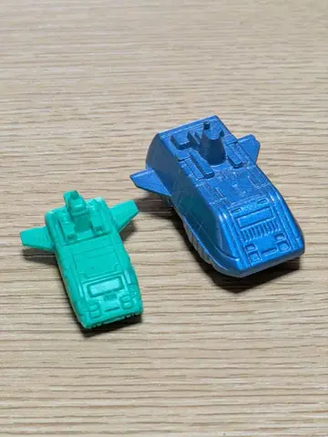 당시의 것 미니 초합금 덴지 타이거 지우개 전자전대 덴지맨 반다이