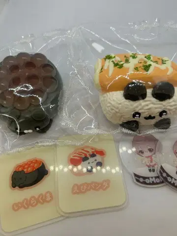 momo 스퀴즈 스시 시리즈 연어알 곰 새우 팬더