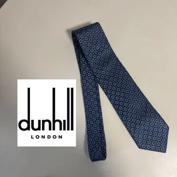 [ 새상품급 ] dunhill 네이비 꽃무늬 넥타이