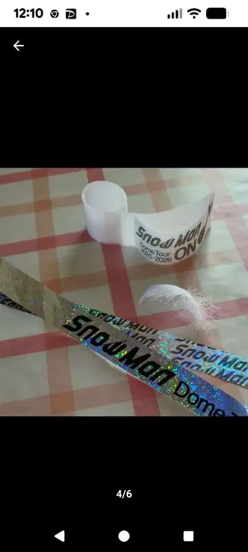 Snow Man Dome Tour 2025 첫날 공연 낙하 아이템 3점