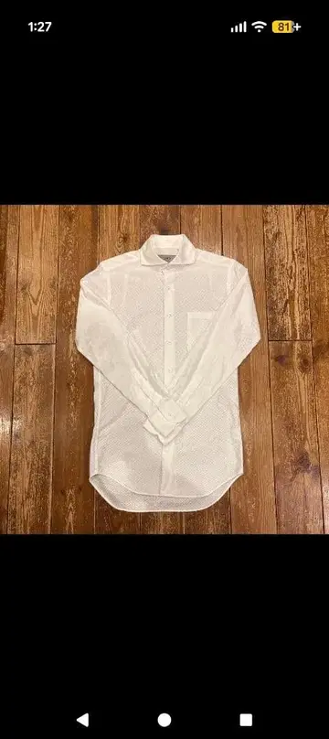 ONLY 화이트 드레스 셔츠 38/R